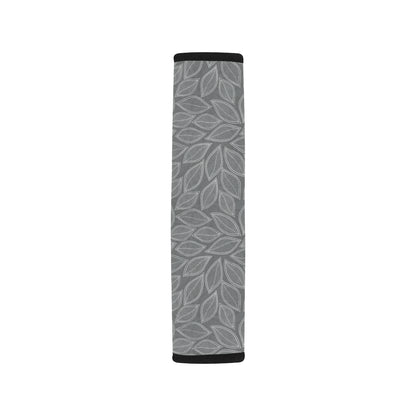 Elm Leave Grey Print Pattern Car Seat Belt Cover