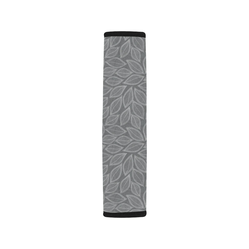 Elm Leave Grey Print Pattern Car Seat Belt Cover