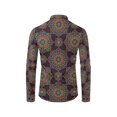 Medallion Pattern Print Design 03 Men's Long Sleeve Shirt