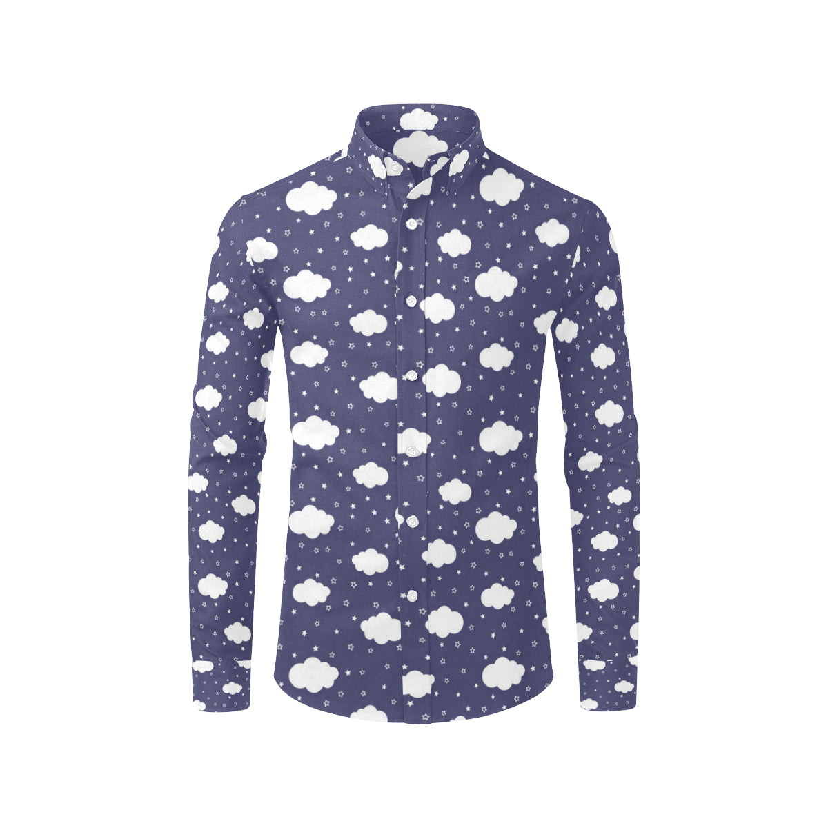 Cloud  Pattern Print Design 03 Men's Long Sleeve Shirt