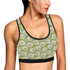 Daisy Pattern Print Design DS06 Sports Bra