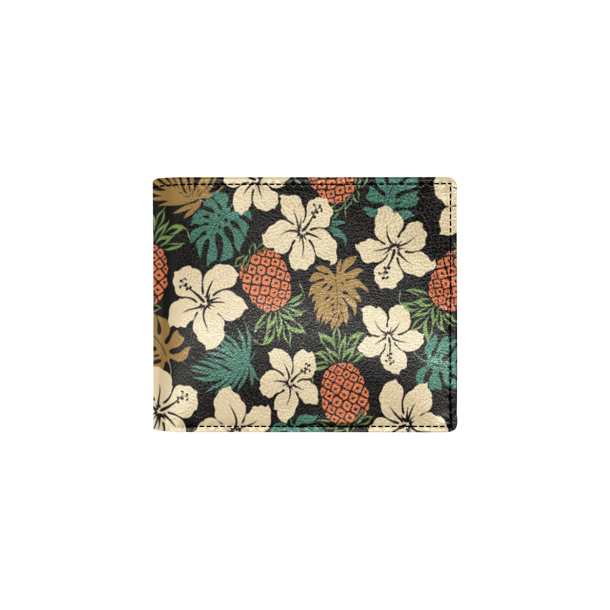 Hawaiian Themed Pattern Print Design H08 Men's ID Card Wallet