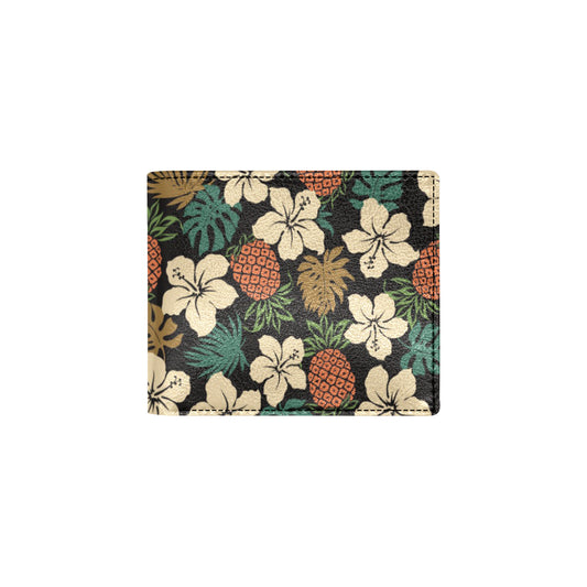 Hawaiian Themed Pattern Print Design H08 Men's ID Card Wallet