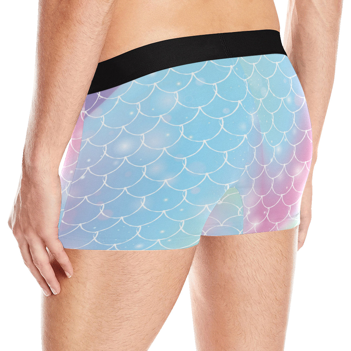 Rainbow Pattern Print Design A06 Men's Boxer Briefs