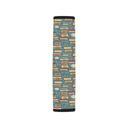 Book Pattern Print Design 03 Car Seat Belt Cover