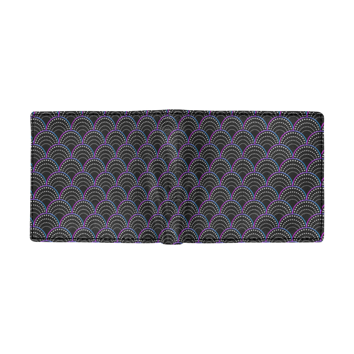 Mermaid Pattern Print Design 09 Men's ID Card Wallet