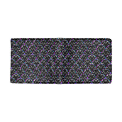 Mermaid Pattern Print Design 09 Men's ID Card Wallet
