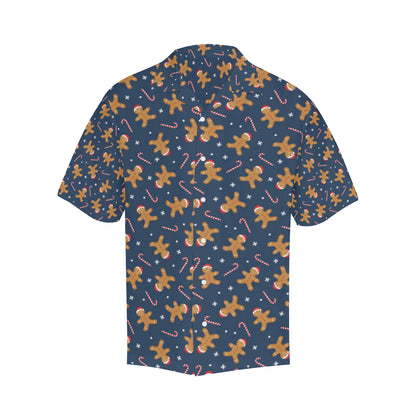 Gingerbread Pattern Print Design 01 Men's Hawaiian Shirt