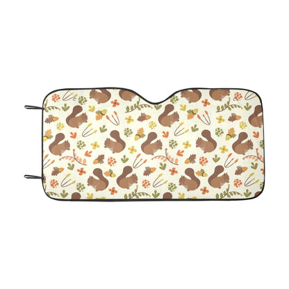 Squirrel Print Design LKS3010 Car front Windshield Sun Shade