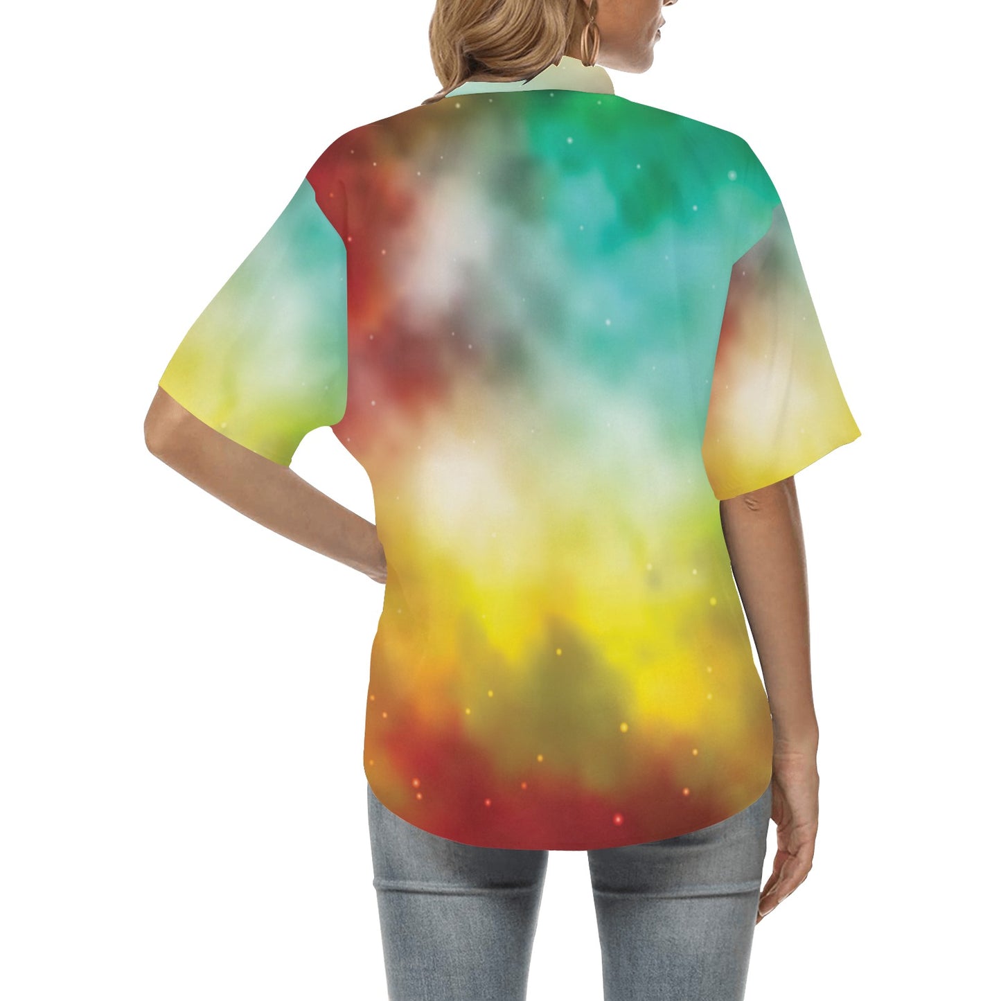 Nebula Pattern Print Design A04 Women's Hawaiian Shirt