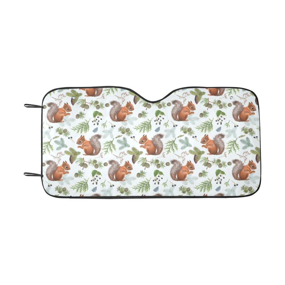 Squirrel Print Design LKS308 Car front Windshield Sun Shade