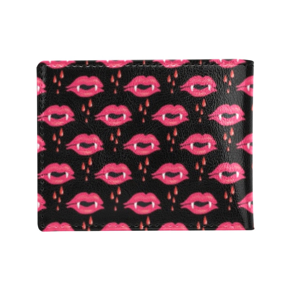 Vampire Lips Print Design LKS303 Men's ID Card Wallet