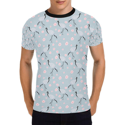 Sakura Bird Print Design LKS304 Men's All Over Print T-shirt