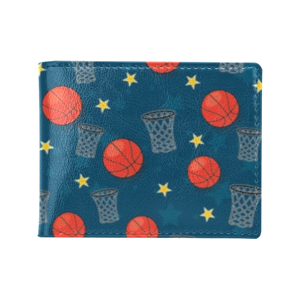 Basketball Classic Print Pattern Men's ID Card Wallet