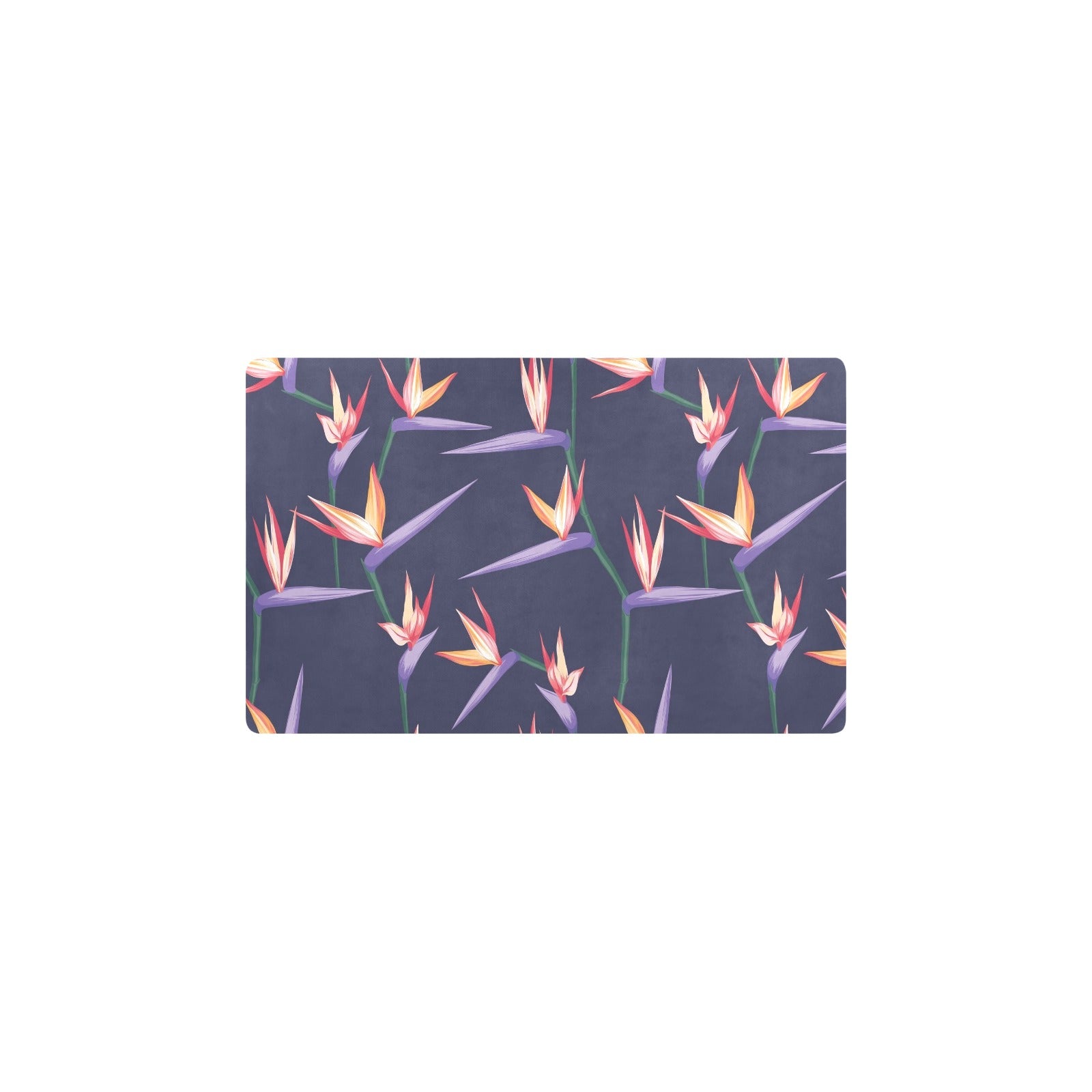 Bird Of Paradise Pattern Print Design BOP015 Kitchen Mat