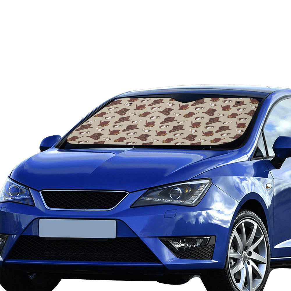 Steampunk Hat Print Design LKS301 Car front Windshield Sun Shade