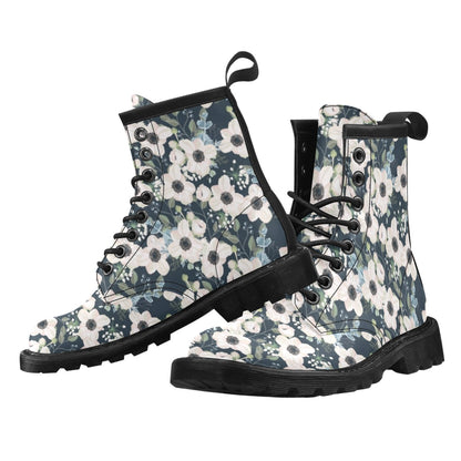 Anemone Pattern Print Design AM02 Women's Boots