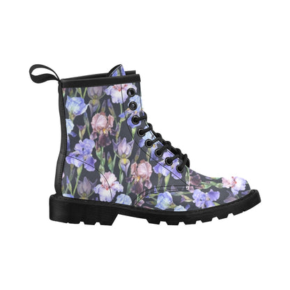 Iris Pattern Print Design IR04 Women's Boots