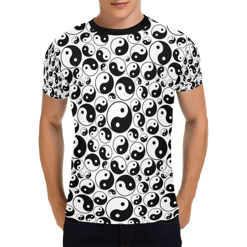 Yin Yang Print Design LKS302 Men's All Over Print T-shirt