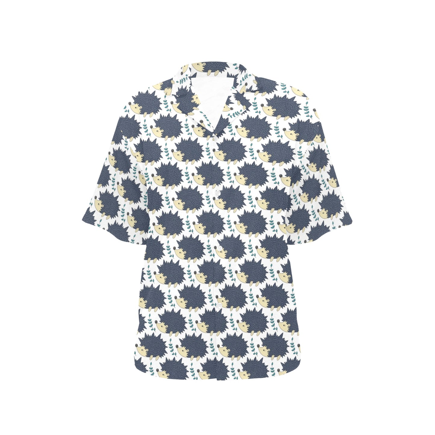 Hedgehog Print Design LKS401 Women's Hawaiian Shirt