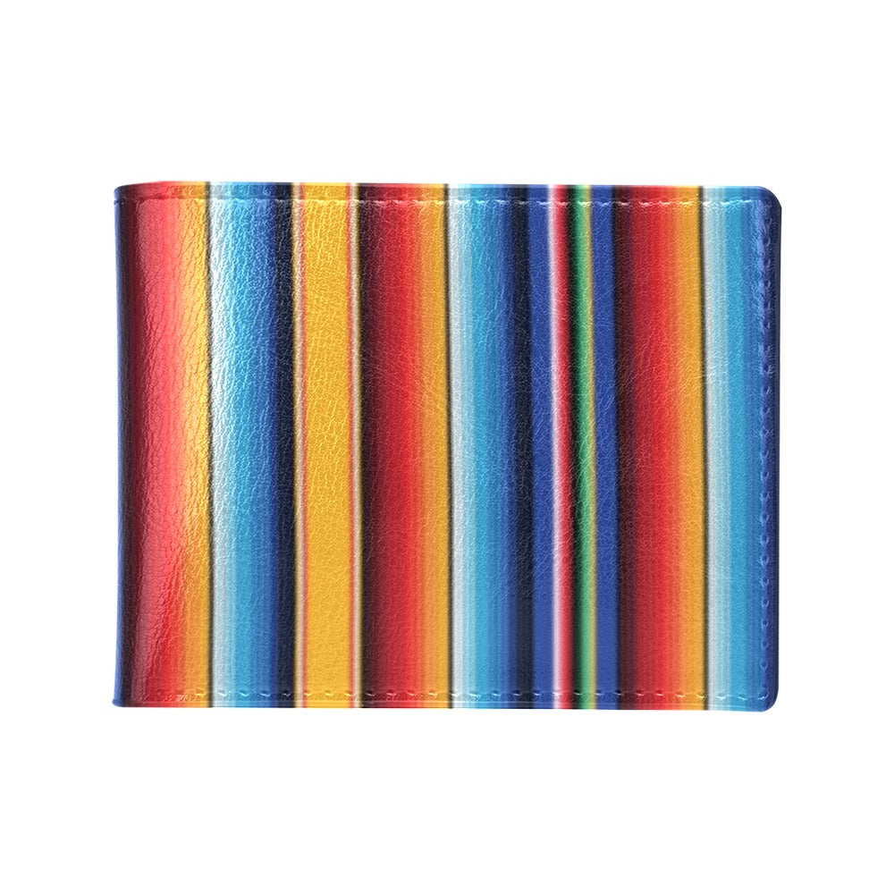 Mexican Blanket Stripe Print Pattern Men's ID Card Wallet