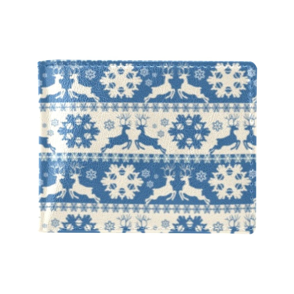 Reindeer Print Design LKS401 Men's ID Card Wallet