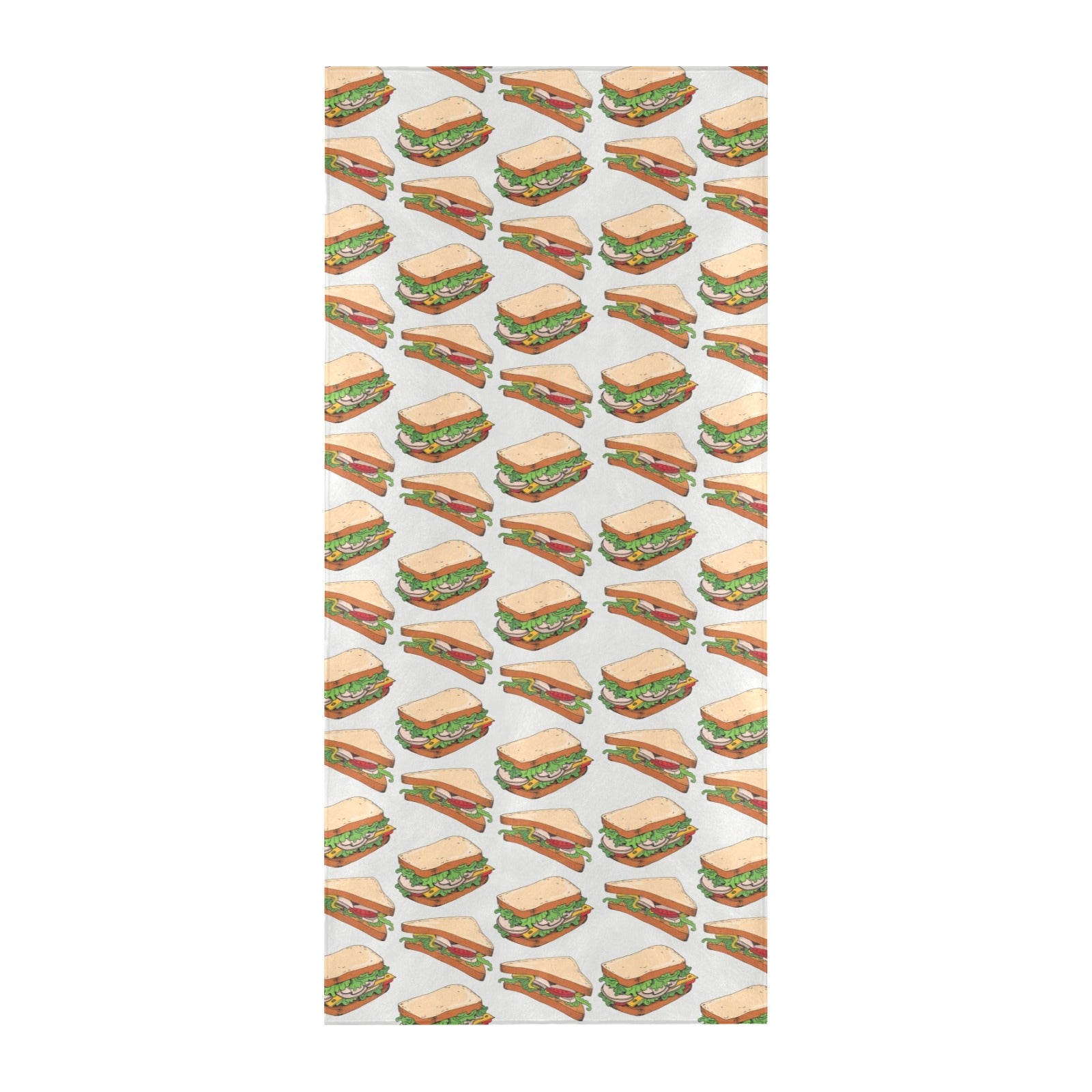 Sandwich Print Design LKS302 Beach Towel 32" x 71"