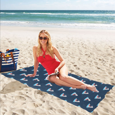 Shark Print Design LKS3010 Beach Towel 32" x 71"