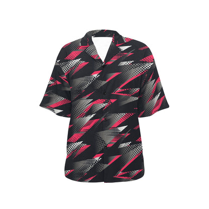 Racing Style Pattern Print Design A04 Women's Hawaiian Shirt
