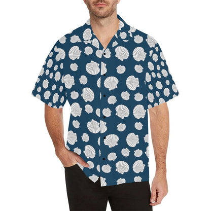 Seashell Print Design LKS3012 Men's Hawaiian Shirt