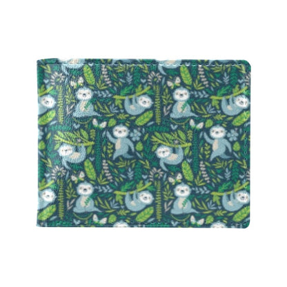 Sloth Print Design LKS304 Men's ID Card Wallet