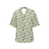 Panda Bear Design Bamboo Print Women's Hawaiian Shirt