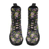 lotus Embroidered Pattern Print Design LO06 Women's Boots