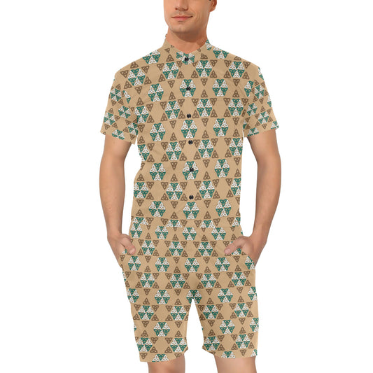 Celtic Pattern Print Design 08 Men's Romper