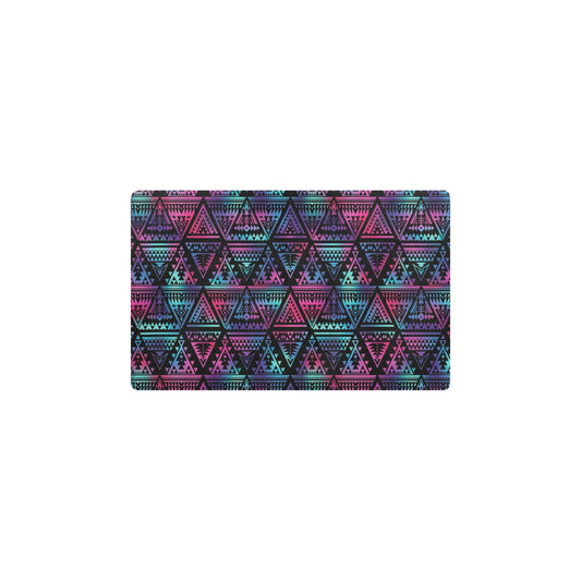 Tribal aztec Dark Multicolor Kitchen Mat