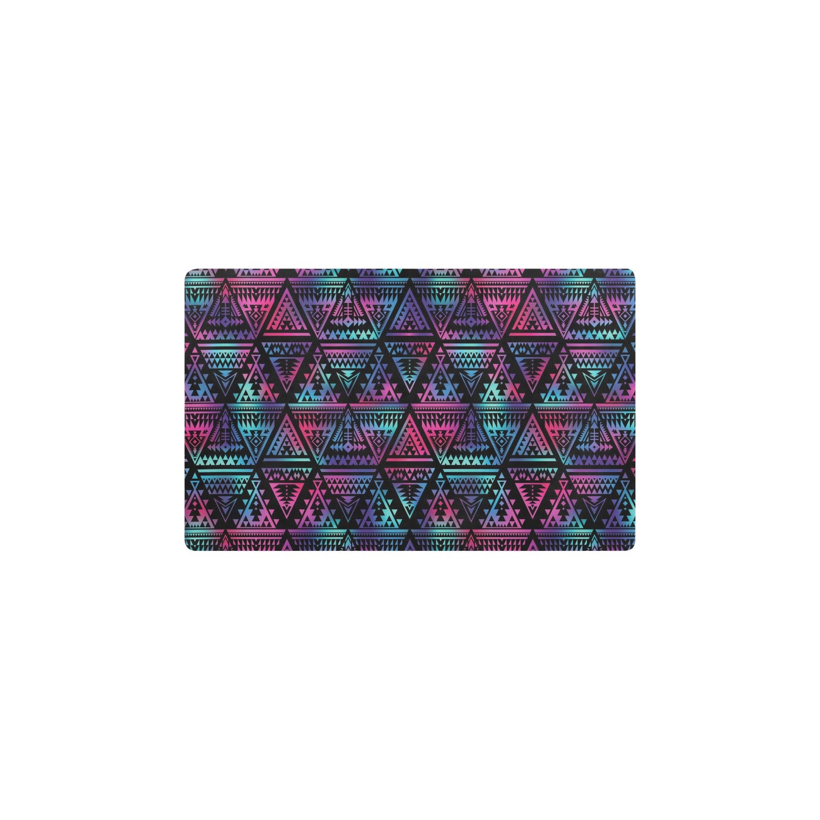 Tribal aztec Dark Multicolor Kitchen Mat