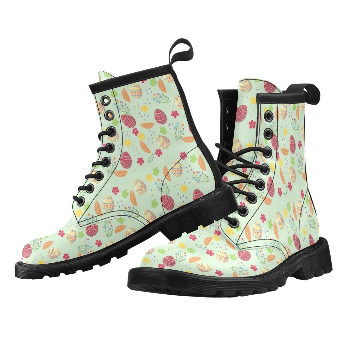 Easter Eggs Pattern Print Design RB07 Women's Boots