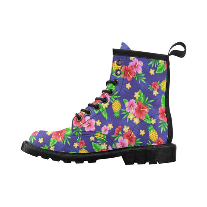 Hawaiian Themed Pattern Print Design H05 Women's Boots