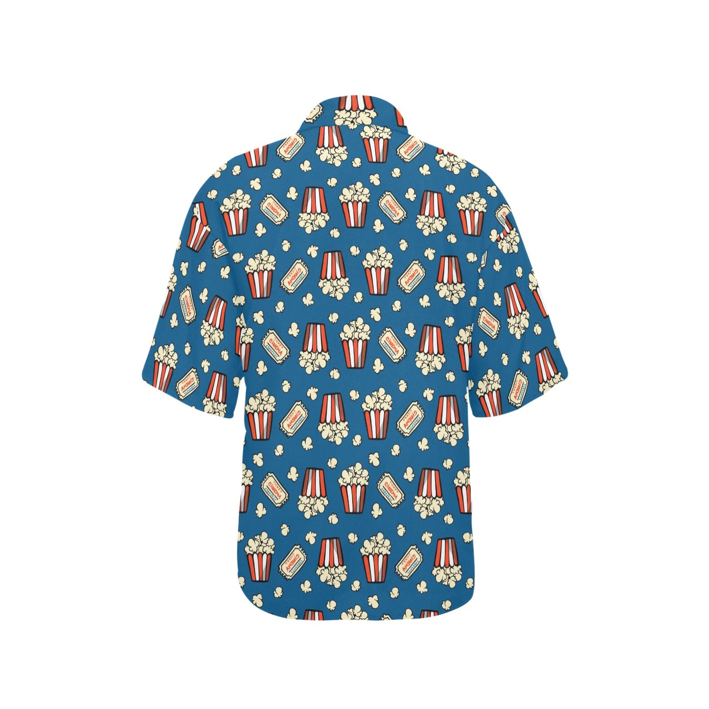 Popcorn Pattern Print Design A03 Women's Hawaiian Shirt