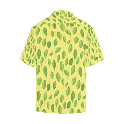 Spinach Print Design LKS302 Men's Hawaiian Shirt
