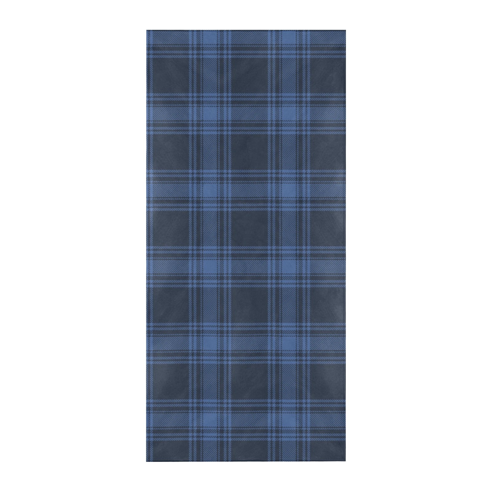 Tartan Blue Print Design LKS304 Beach Towel 32" x 71"