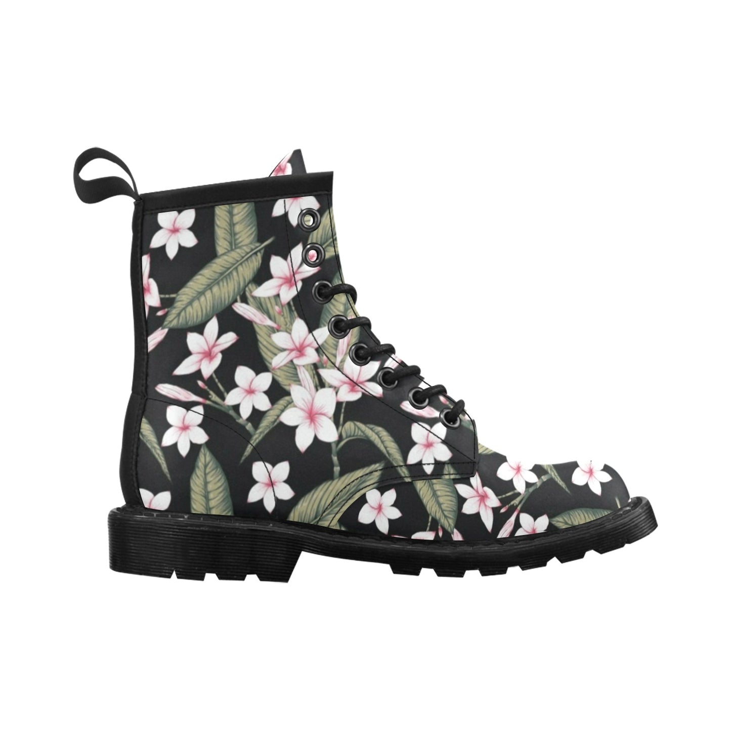 Plumeria Pattern Print Design PM021 Women's Boots