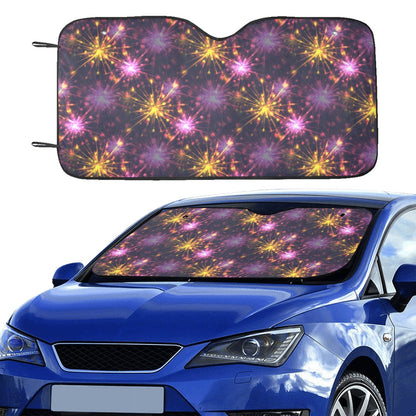 Firework Print Design LKS303 Car front Windshield Sun Shade