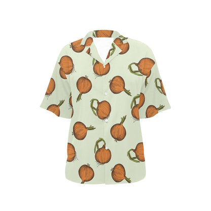 Onion Pattern Print Design A05 Women's Hawaiian Shirt