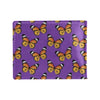 Monarch Butterfly Purple Print Pattern Men's ID Card Wallet