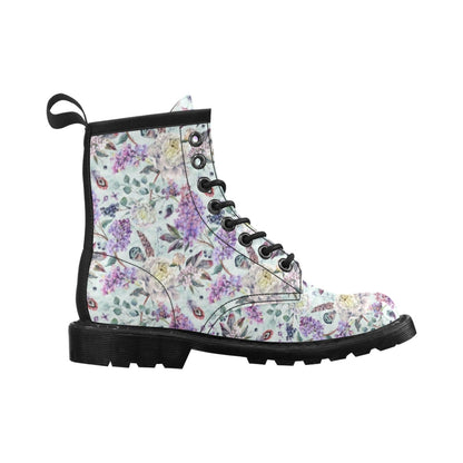 Lilac Pattern Print Design LI06 Women's Boots