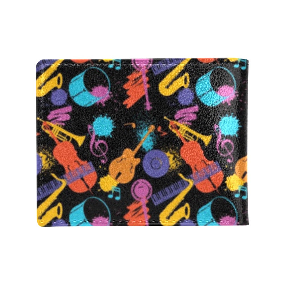 Saxophone Print Design LKS406 Men's ID Card Wallet