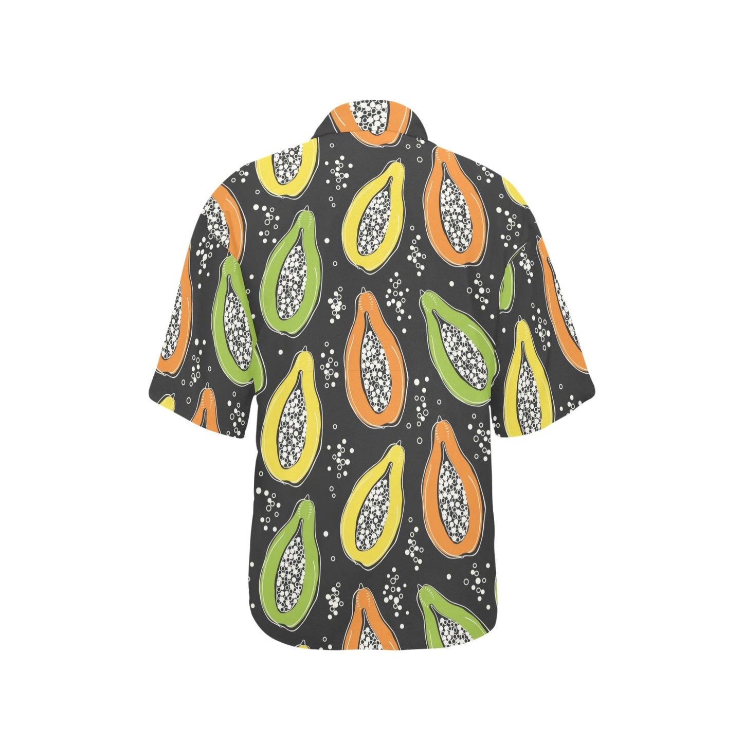 Papaya Pattern Print Design PP05 Women's Hawaiian Shirt