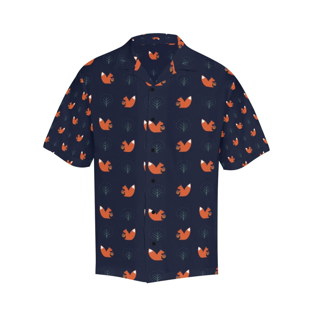 Squirrel Print Design LKS303 Men's Hawaiian Shirt