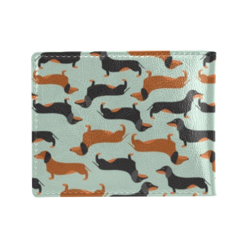 Dachshund Cute Print Pattern Men's ID Card Wallet